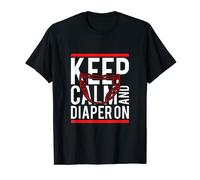 ABDL Tee Keep Calm and Diaper On diaper tshirt DDLG T-Shirt
