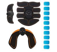 Abdomen-Building Device Portable Abdomen Muscle Stimulator 6 Modes Wireless Workout Equipment for Men Women (1stimulation controller +1 hip pad)