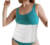 Abdominal Binder Post Surgery for Women or Men - 12" Wide Stomach Support Belly Binder Postpartum Wrap for C Section Pregnancy Compression, Tummy Tuck Belly Band, Plus Size Umbilical Belt (Medium)