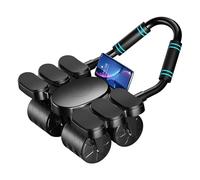 Abdominal Exercise Machine | Automatic Rebound Training Wheel | 4 Wheels Workout Equipment Core Trainer, Automatic Rebound Abdominal Wheel with 6 Elbow Supports | Roller Wheel for Home Gym