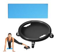Abdominal Exercise Slider With Knee Mat 360 Degree Rotating Fitness Roller Wheel For Core Strength Training, PVC Construction, Portable Fitness Tool For Home Gym Training, Strengthen Abs