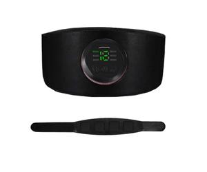 Abdominal Massage Belt - Rechargeable Smart Fitness Belt, 6 Modes, 18 Speeds | Soft Leather Material, Skin-Friendly, Advanced Elastic Strap Design for the R