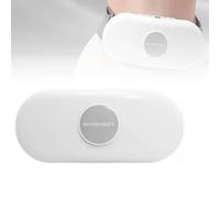 Abdominal Massage Belt - Wireless Portable Fitness Massage Belt with Hot Compress, 9-Level Vibration & Heating for Fat Burning, Toning & Relaxation,White