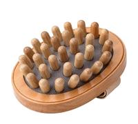 Abdominal Massage Brush, Non-Slip Portable Wooden Massage Brush | Scalp and abdominal massager for use on scalp, abdomen, arms, shoulders and neck as well as at home