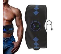 Abdominal Massager - EMS Muscle Stimulator | Abdominal Toning Belt,19 Level Smart USB Rechargeable Portable Device,Body Sculpting Tool,for Post Workout Recovery Wellness Fitness Routine, Home Spa Care