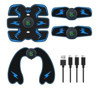 Abdominal muscle stimulator 10 modes 39 intensity home portable lazy abdominal instrument fitness training equipment chest abdomen arms and legs multi-part shaping unisex
