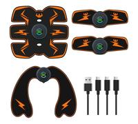 Abdominal muscle stimulator 10 modes 39 intensity home portable lazy abdominal instrument fitness training equipment chest abdomen arms and legs multi-part shaping unisex