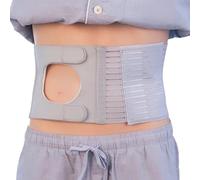Abdominal Ostomy Belt, Comfortable Colostomy Belt, Adjustable Stoma Support Belt Portable Ileostomy Colostomy Belt Belt Abdominal Stoma Binder Brace Ostomy Belt for Men and Women(L)