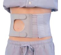 Abdominal Ostomy Belt, Comfortable Colostomy Belt, Medical Stoma Hernia Colostomy Bag Support, with Compression Support Adjustable Waist for Men Women(L (Waist 36.7-42.0 inch))