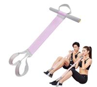 Abdominal Resistance Bands with Foot Pedal, 120lb Strength Training Equipment for Home Gym, Core Workout, Sit-Ups, Yoga & Fitness - Elastic Band for Men & Women (Purple)