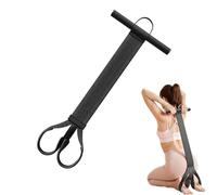 Abdominal Resistance Bands with Foot Pedal, 120lb Strength Training Equipment for Home Gym, Core Workout, Sit-Ups, Yoga & Fitness - Elastic Band for Men & Women (black)