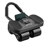 Abdominal Roller Ab Roller | Quiet Indoor Core Trainer for Home, Counting Function Ab Roller with Elbow Support for On the Go Home Garden Women Men Beginners