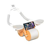 abdominal roller, Automatic Rebound Abdominal Wheel Roll Belly Muscle Training High Load-bearing 100kg(Orange)