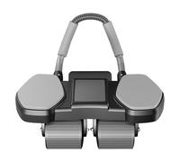 Abdominal Roller Fitness Device - Quiet Exercise Bike for the Core of the Body | Automatic Return with 4 Wheels & Mobile Phone Holder for Women Beginners Home
