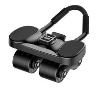 Abdominal Roller, Quiet Indoor Core Trainer for Home - Counting Function Ab Roller with Elbow Support for On the Go Home Garden Women Men Beginners