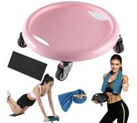 Abdominal Roller Wheel Disc With Knee Mat, Ab Roller Exercise Wheel, Abdominal Trainer Smooth Silent Gliding, 360° Movement, Great For Home Workouts, Rehab, And Core Training，Pink