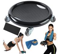 Abdominal Roller Wheel Disc With Knee Mat, Ab Roller Exercise Wheel, Abdominal Trainer Smooth Silent Gliding, 360° Movement, Great For Home Workouts, Rehab, And Core Training，Black