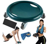 Abdominal Roller Wheel Disc With Knee Mat, Ab Roller Exercise Wheel, Abdominal Trainer Smooth Silent Gliding, 360° Movement, Great For Home Workouts, Rehab, And Core Training，Blue