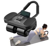 Abdominal Roller with Elbow Support, Quiet Strength Training Device for the Core of the Body - with Counting Function for Women Men Beginners Home Gym