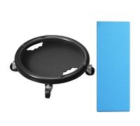 Abdominal Roller with Wheels - PVC+Wheel 28x28x8cm | Abdominal Training Equipment Board with Kneeling Mat | 360 Degree Swivel Fitness Roller Wheel for US