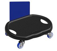 Abdominal Rolling Board - PVC Stainless Steel Abdominal Training Equipment for Training with Mat | Ergonomic Quiet Abdominal Trainer, Heavy Duty Fitness Equipment for Home Training, Gym