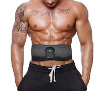 Abdominal Slimming Machine - Smart EMS Stimulator, Remote-Controlled Belly Device | 19-Level Intensity Massager for Weight Loss Sculpting Strength, Muscle Toning Tool for Home Gym Use, Core Trainer