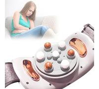 Abdominal Stomach Massager, Electric Slimming Belt with 15mm Massage Head, 3 Levels Intensity and 5 Modes, Hot Compress Belt, 15min Timer, for Dysmenorrhea