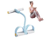Abdominal Trainer, 6-Tube Pedal Puller Resistance Band with Handle, Multifunction Elastic Yoga Sit-up Pull Rope Men Women Pedal Tensioner Exerciser for Fitness, Weight Loss, Training, Yoga (Blue)