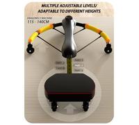 Abdominal Trainer,Multifunctional Adjustable Dragonfly Machine With Digital Display,Total Body Workout Auto Rebound Three Levels Adjustable Home Gym Fitness Equipment