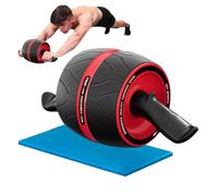 Abdominal Trainer Roll, Abdominal Training Roller with Double Wheels, Compact Strength Trainer with Non-Slip Handle for Indoor Outdoor Training at Home