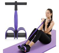 Abdominal Trainer, Sit-Up Training Equipment, Bodybuilding Expander, Full Body Trainer for Home, 6 Tubes, Elastic Pull Rope, Multifunctional Leg Exerciser for Fitness, Weight Loss, Training, Yoga
