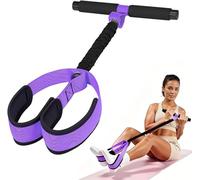 Abdominal Trainer, Upgraded Pedal Resistance Band with Handles, Sit Up Pull Rope for Full Body Workout, Home Gym Training, Yoga, and Pilates, Abdominal, Leg, Arm, Waist Toning Equipment (Purple)