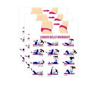 Abdominal Training Chart | 3 Piece Abdominal Training Guide and Core, Fitness Table Abdomen Lower | for Women Men Professional Athletes Home Office Gym Living Room Bedroom