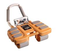 Abdominal Wheel Ab Roller, Automatic Rebound Abdominal Wheel with 6 Elbow Supports, Abdominal Exercise Machine Ab Wheel Roller with 4 Wheel Support for Fitness Trainer Home Gym Beginners Core Workout