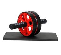 Abdominal Wheel, Ab Wheel With Protection Mat Workout Roller Abdominal Exercise Fitness Equipment Stainless Steel Handles(Rosso)
