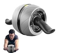 Abdominal Wheel - Auto Rebound Core Trainer, Double Wheel Silent Roller | Ergonomic Handles, Elbow Support, Non Slip Design, Compact Home Exercise Equipment