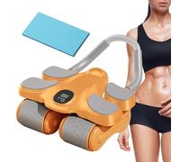 Abdominal Wheel | Automatic Bounce Trainer with Knee Pad | Exercise Machine with Abdominal Wheel | For Muscle Strengthening Training Men Women Gym Home Office Appart