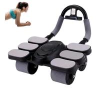 Abdominal Wheel Exercise Roller Training - Abdominal Muscle Device, Full Body Core Roller | Ergonomic ABS Stainless Steel Construction Strength Building Support Balance, High Load Capacity Friction