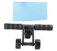 Abdominal Wheel Fitness Equipment for Home Exercise Three Wheel Black