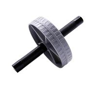 Abdominal Wheel - Grey 23.5 x 15 cm | Portable Abdominal Exercise Roller Wheel With Handles | Training Workout Equipment for Gym Home Office Fitness Body Strength Core Muscle Toning