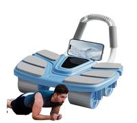 Abdominal Wheel, Silent Home Abdominal Trainer 4 Wheel Abdominal Wheel with Auto Return for Men and Women Workout Home Room Garage