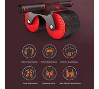 Abdominal wheel, sports abdominal wheel, fitness wheel, widened hub, strong spring arch structure, silent belly exercise wheel for safety brake, exercise wheel, for the gym