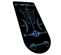 Abdominal Wheel Training Mat, | Indoor Sound Insulating Knee Mat, Thick Joint Protection Pad for Yoga, Pilate Training Mat 5.25 x 2.3 Feet
