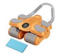 Abdominal Wheel | With Knee Pad And Timer | Four Wheel Abdominal Roller Machine | For Workout Muscle Strengthening Men Women Home Gym Apartament