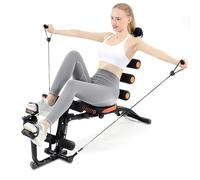 Abdominal Workout Bench - Adjustable Sit-Up Machine with Leg Lock & Dumbbell Holder - Home Gym Core Trainer for Abs, Crunches, Leg Raises - Foldable, Heavy-Duty Steel Frame - Max Weight 300LB
