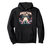 Abduction Club Funny Alien Cows UFO Beam Pullover Hoodie