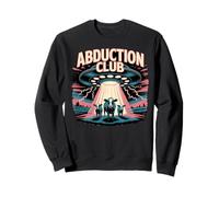 Abduction Club Funny Alien Cows UFO Beam Sweatshirt