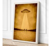 Abduction in the Desert Canvas Wall Art Print 24x16 Inch