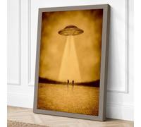 Abduction in the Desert Canvas Wall Art Print 30x20 Inch