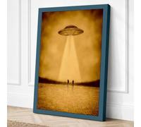 Abduction in the Desert Canvas Wall Art Print 30x20 Inch